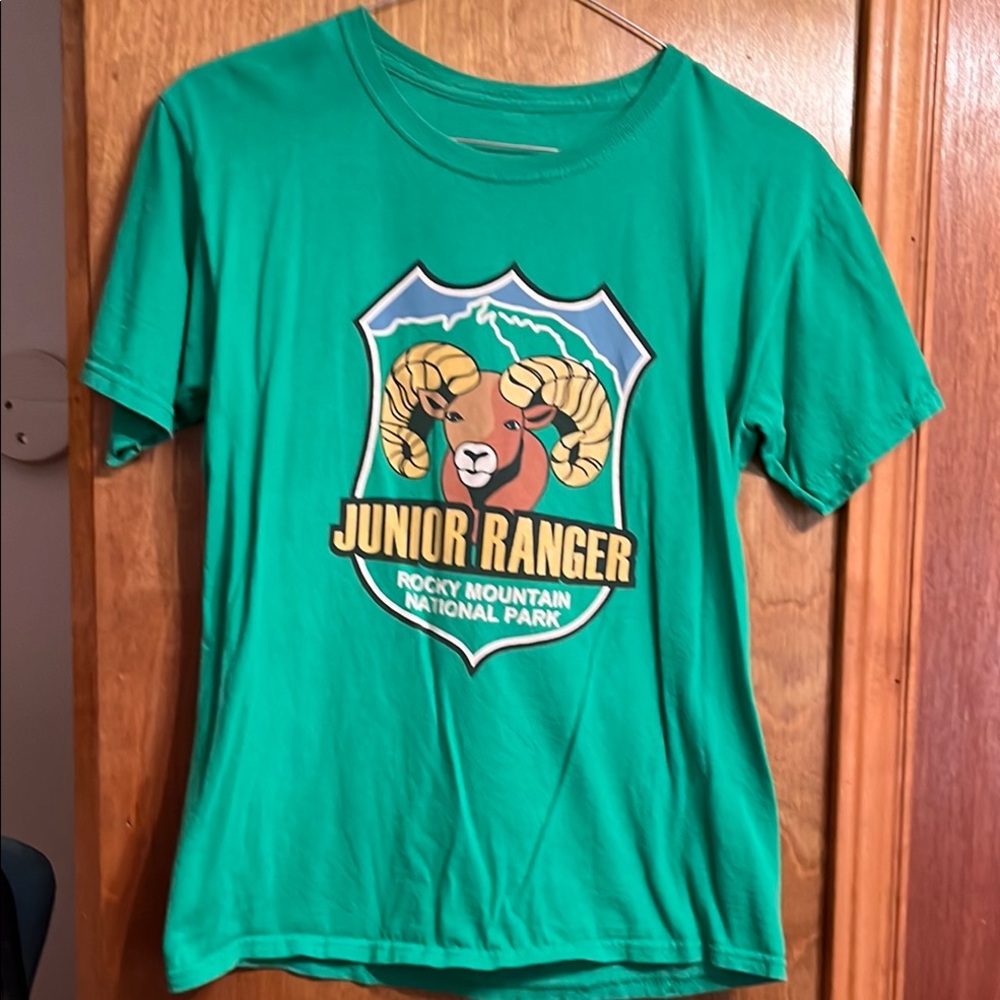 Junior Ranger Rocky Mountain National Park Tee - Green